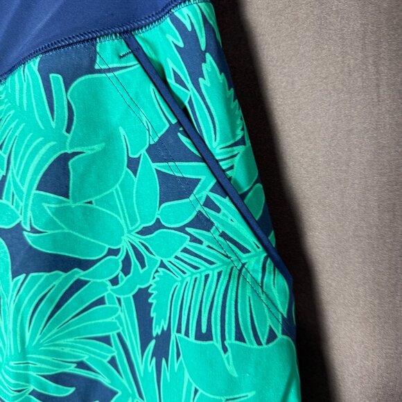 Lands' End Women's 4 Elastic Waist Quick Dry Active Board Skort Swim Skirt Navy/ - Picture 3 of 11